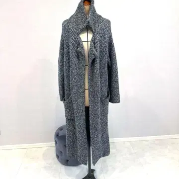 그레이 계열 롱 코트 도톰 정원 ZARA