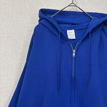 헤인즈 맨투맨 후드티 지퍼 블루 미국 빈티지 의류 XL 2882
