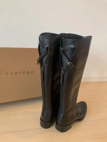 SARTORE 블랙 롱 부츠 36