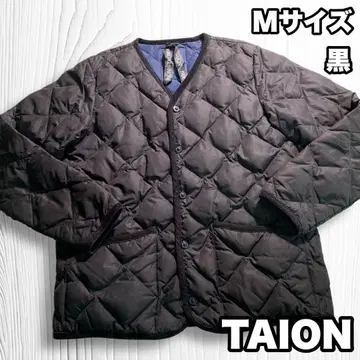 TAION M 사이즈 블랙 퀼팅 자켓 다운 자켓 다운 90%