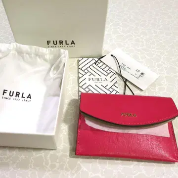 [ 미사용 새상품 ] FURLA 가죽 카드 케이스 박스 수납 가방 있음