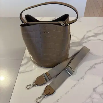 FURLA 핸드백 (숄더 벨트 포함) 베이지