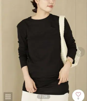 plage SQUARE SHOULDER 티셔츠 (블랙)