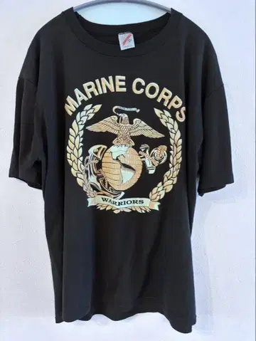 빈티지 USMC 양면 프린트 T셔츠 80s USA제 빅사이즈