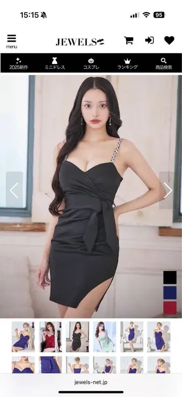 Jewels 캬바쿠라 드레스 블랙 미사용 새상품