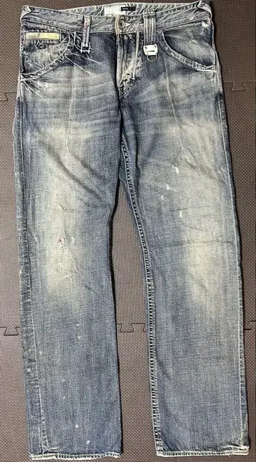 ENERGIE 데미지 가공 블루 데님 팬츠 size: W36/L34