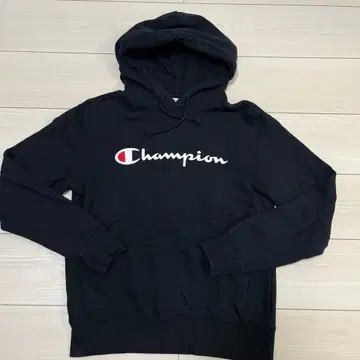 Champion 블랙 후드티 M 사이즈