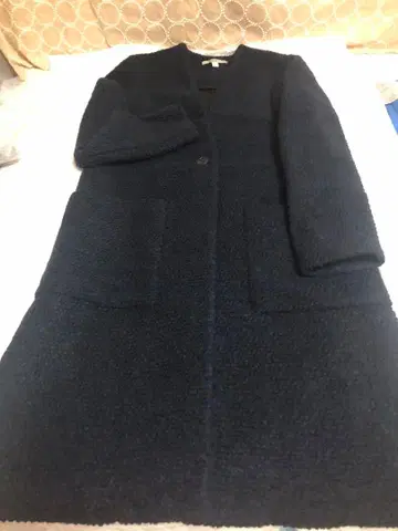 ZARA TRAFALUC 네이비 롱 코트 S