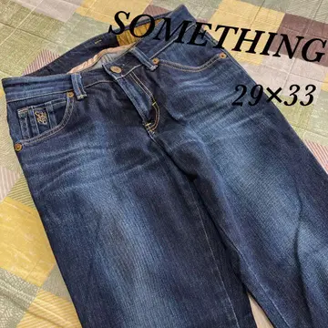 [ SOMETHING ] 썸씽 부츠컷 데님 플레어 데님 청바지