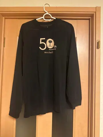 미사용 새상품 몽벨 50th WIC.T 몬타베어 남성용 M 블랙 티셔츠