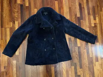 새상품급 UNIQLO 블랙 보아 더블 코트 XL