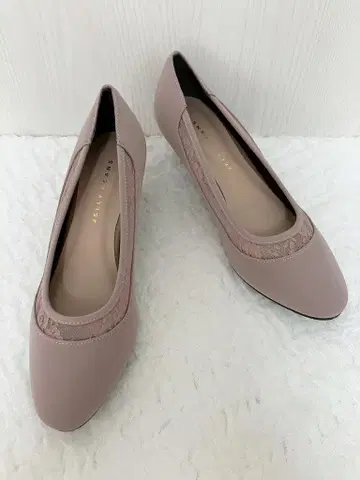 젤리빈스 시어 레이스 트리밍 라운드토 펌프스 23cm