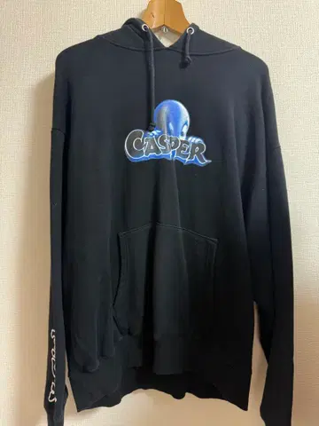 캐스퍼 X-Girl 빅 실루엣 후드 맨투맨 L 여성용 BLACK