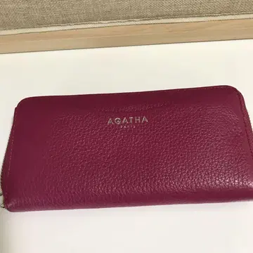AGATHA 핑크 장지갑