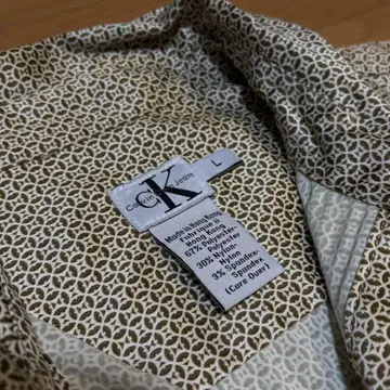 90s archive Calvin Klein 광택 반짝이는 드레스 셔츠