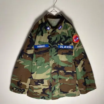 미군 실물 BDU 자켓 M81 우드랜드 93년제 미 공군 공보조 CAP