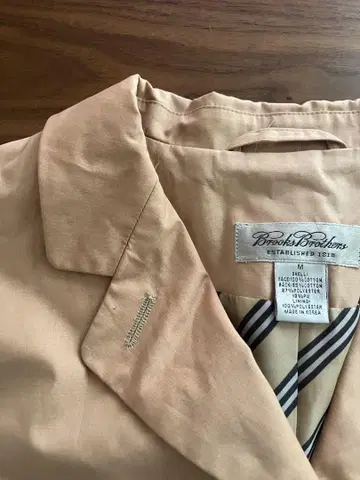 Brooks Brothers 베이지 스트레이트 코트 M