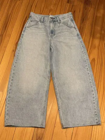 UNIQLO 배기 커브 청바지 62 BLUE 24 미사용 새상품