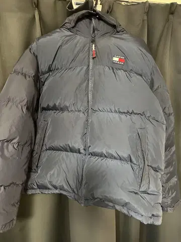 타미힐피거 후드 부착 다운 자켓