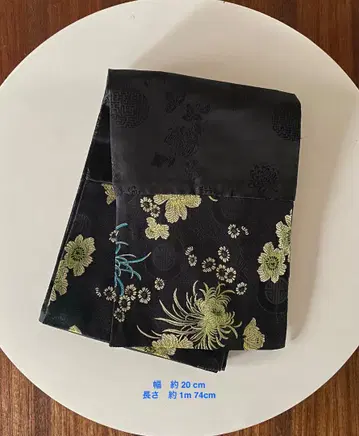 시노와즈리풍 자수 실크 x 울 머플러