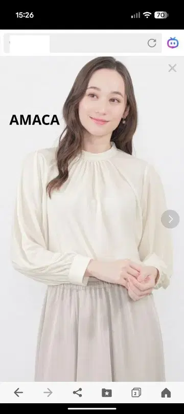 AMACA 아마카 스무스 에어 풀오버 티셔츠