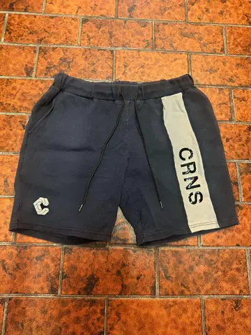 CRONOS CRNS 프린트 네이비 숏팬츠
