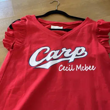Cecil Mcbee Carp 브이넥 티셔츠 빨간색