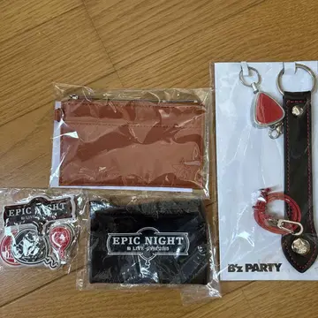 B'z PARTY 키링 브라운