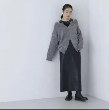 NATURAL BEAUTY BASIC 인조 가죽 스커트