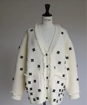 gypsohila Blossom Cardigan White