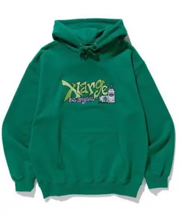 XLARGE 그린 후드티 L 사이즈
