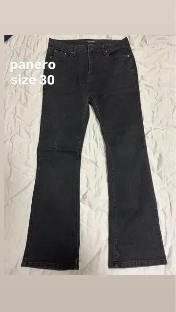 panero 블랙 스트레이트 데님 사이즈 30