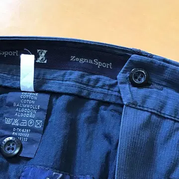 ZEGNA 스포츠 골프 치노 팬츠 블루