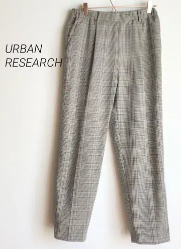 URBAN RESEARCH 체크 팬츠 테이퍼드 팬츠
