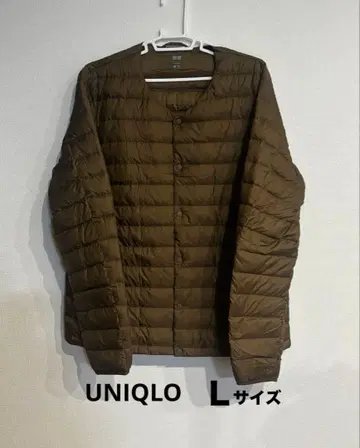 유니클로 울트라 라이트 다운 L 브라운