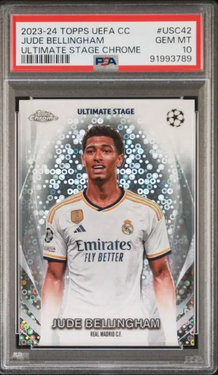 Topps 벨링엄 Ultimate Stage 크롬 PSA10