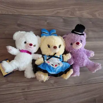 디즈니 유니베어 잼잼 도마우스 이상한 나라의 앨리스 3종 세트