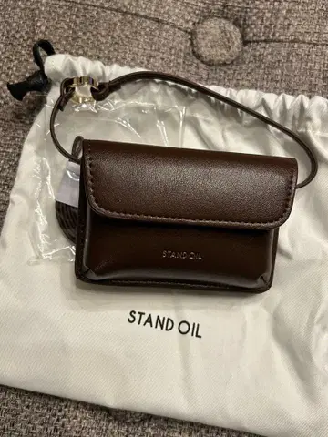 STAND OIL 브라운 숄더 지갑