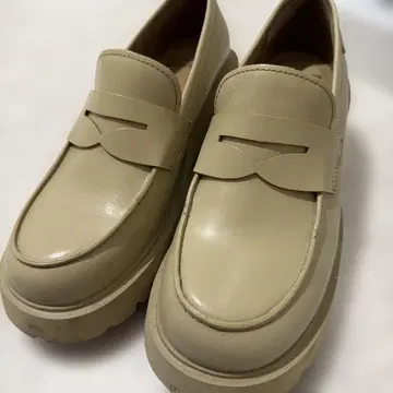 COMPER 베이지 로퍼 통굽 39