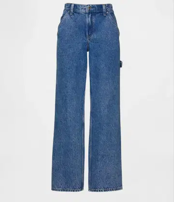 Sandy Liang 로우라이즈 90s 루즈 카펜터 데님