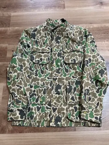 SILAS 카모플라주 밀리터리 자켓 사이즈 2 슬램 시티 스케이트 콜라보