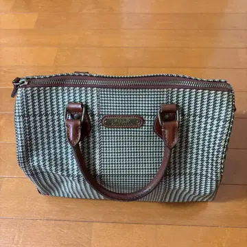 POLO 랄프 로렌 체크 무늬 보스턴 백