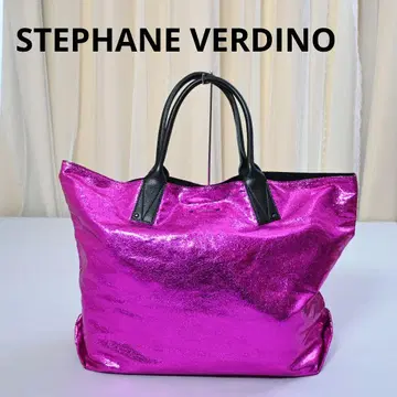275 STEPHANE VERDINO 핑크 라메 토트백