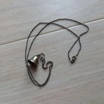 구제 의류 vintage 벨 모양 펜던트 목걸이