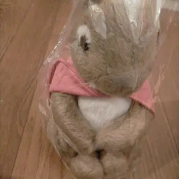 브라운 토끼 봉제 인형 (미사용)