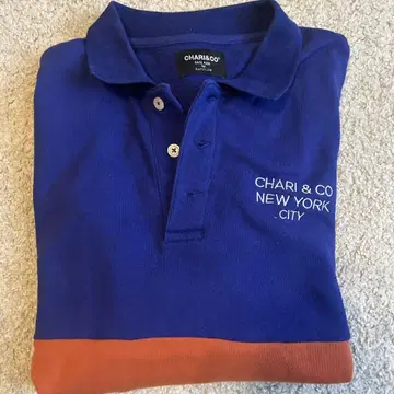 CHARI & CO 네이비 피케 셔츠