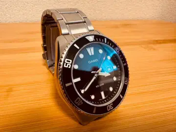 카시오 CASIO 20기압 방수 손목시계 MDV-107D-1A1V 블랙