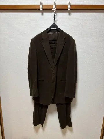 셋업! 브라운 코듀로이 비즈니스 정장 LL 사이즈