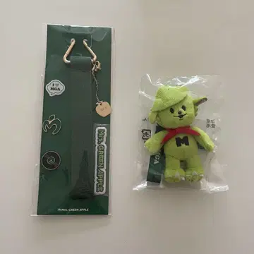 Mr. GREEN APPLE 메멜 데코레이션 키링 2개 세트