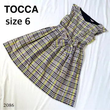 TOCCA 체크 무늬 원피스 사이즈 6